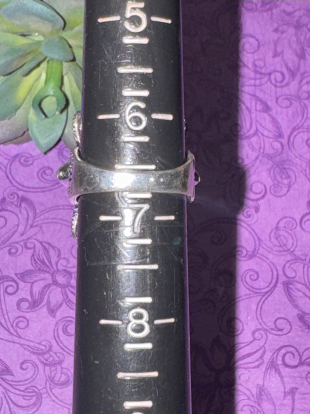 Silver Amethyst Ring - Picture 10 of 11